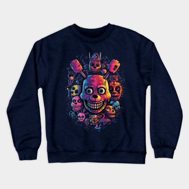 Freddy's Night Fright T-Shirt Art Crewneck Sweatshirt by ABART BY ALEXST 